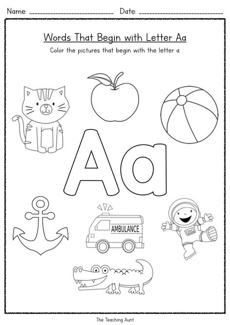 Free Beginning Letter Sounds Worksheets - The Teaching Aunt Letter Sounds Kindergarten Worksheets, Letters Sounds Worksheets, Beginning Sounds Worksheets Free Kindergarten, Kindergarten Letters Worksheets, Letter Sound Worksheets Preschool, Free Beginning Sounds Worksheets, Alphabet Beginning Sounds Worksheet, Alphabet Sounds Worksheets, The Teaching Aunt Alphabet