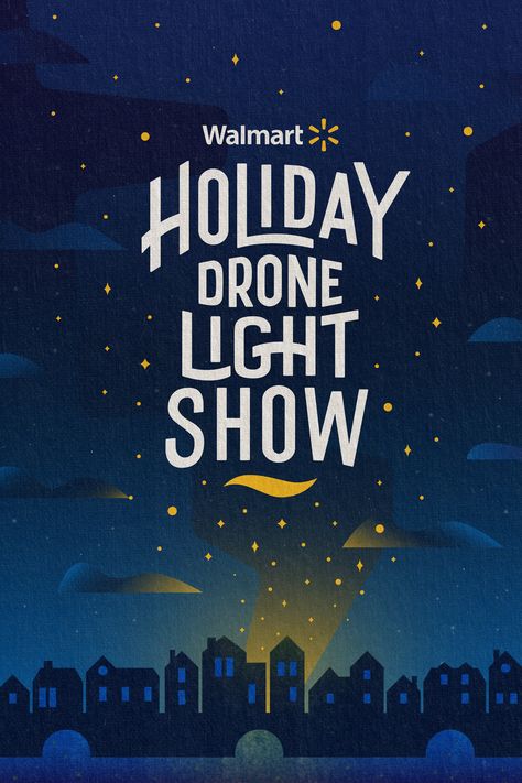 Christmas Event Poster Design, Christmas Poster Design Graphics, Winter Poster Design, Christmas Event Poster, Muse Poster, Christmas Poster Design, Illustration Lettering, Christmas Light Show, Christmas Graphic Design