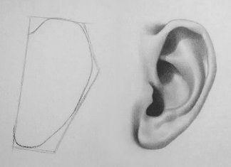 How To Draw Ears, Art Instructions, A Pencil, Drawing Lessons, A Drawing, Drawing Techniques, Pencil Art, Pencil Drawing, Drawing People