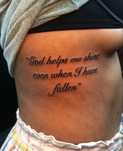 Bible Verse Stomach Tattoo, Only God Can Judge Me Tattoo Women, Bible Verse Tattoos For Women On Ribs, Gangsta Tattoos For Women, Designer Tattoo Ideas, Small Dope Tattoos, Scripture Tattoos, Tattoo After Care, Girl Thigh Tattoos