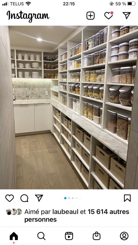 Pantry Closet Design, Dream Pantry, House Pantry, Desain Pantry, Pantry Remodel, Store Hacks, Dollar Store Hacks, Dream Kitchens Design, Kitchen Pantry Design