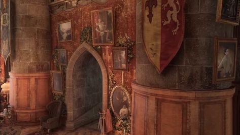 Hogwarts Legacy Common Rooms Gryffindor, Gryffindor Common Room Hogwarts Legacy, Hogwarts Legacy Aesthetic, Legacy Aesthetic, Hogwarts Common Rooms, Gryffindor Tower, Hogwarts University, Ravenclaw Common Room, Gryffindor Common Room