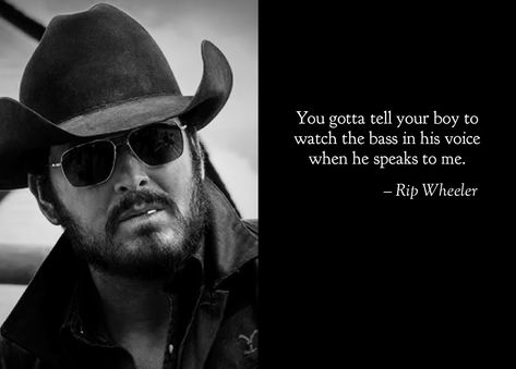 Rip Wheeler smackdown Rip Yellowstone Quotes, Rip Wheeler Yellowstone Quotes, Rip From Yellowstone, Rip Wheeler Yellowstone, Yellowstone Quotes, Rip Wheeler, Yellowstone Series, Bohemian Men, Chris Kyle