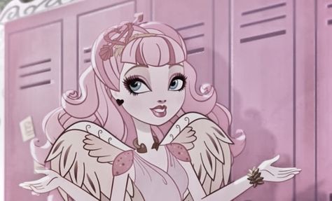 ca cupid ୨୧ ₊ ˚ Cupid Royale High, Evil Cupid, Ca Cupid, Monster High Cosplay, Briar Beauty, Childhood Cartoons, Pink Stuff, Aesthetic Stuff, Ever After High