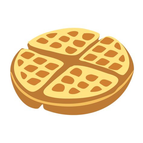 Waffle Cartoon, Cartoon Waffle, Food Quilt, Waffle Dessert, Dessert Png, Street Food Design, Ra Door Decs, Waffle Bowl, Dessert Waffles