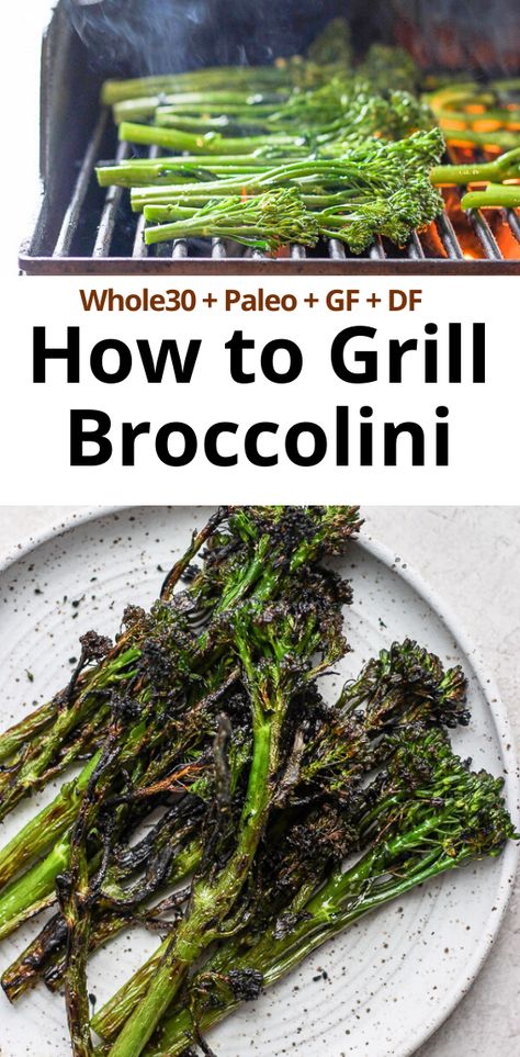 How To Cook Brocollini, Grilled Broccolini Recipe, Grilled Brocollini, Grill Broccoli, Brocollini Recipes, Brocolini Recipes, Side Veggies, Autumn Meals, Broccolini Recipe