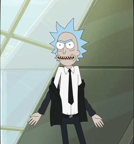 Rick Sanchez In A Suit, Rick And Morty Matching Pfp, Rick I Morty, Rick Sanchez, Wubba Lubba Dub Dub, Love Movie, Rick And Morty, Anime Poses Reference, Anime Poses