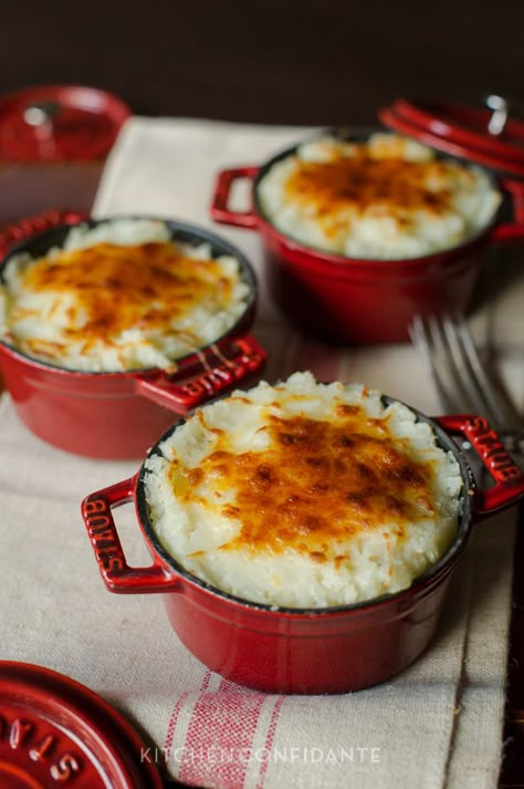 Day-After Turkey Shepherd's Pie-Kitchen Confidante Mini Cocette Recipes, Brining Turkey, Mini Cocotte Recipe, Cocotte Recipes, Turkey Shepherd's Pie, Ramekin Recipe, Turkey Shepherds Pie, Cocotte Recipe, Maple Whipped Cream