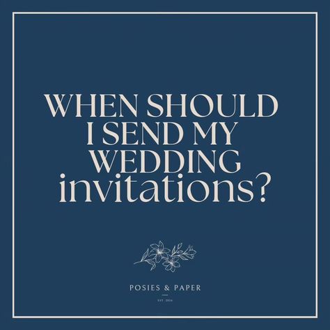 SAVE THIS FOR LATER 📍 This must be one of the most frequently asked questions we get, and everybody will probably have a different answer. When to send invites can depend on a number of things. lf you're having a destination wedding or your guests have further to travel then you'll want to send your invitations sooner. Generally, 4-6 months before the big day is good for sending invitations out. ⛪️ #weddingstationerydesigner #weddingstationeryuk #savethedates #weddingdesigndetails #bespok... Not Invited, Wedding Post, Send Me, Big Day, 6 Months, Wedding Stationery, Design Details, Destination Wedding, Wedding Invitations