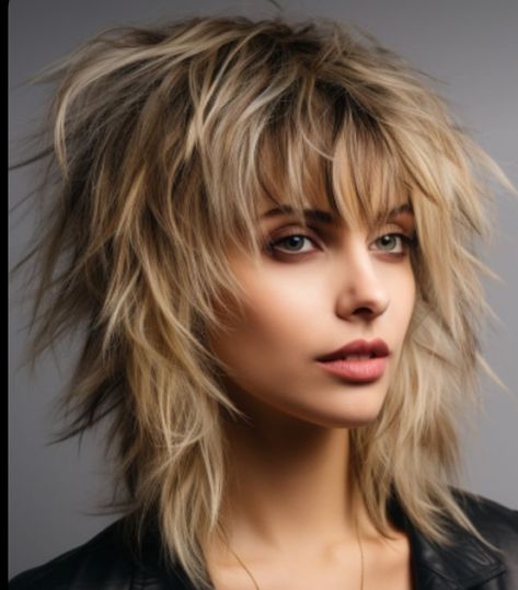 Rocker Hair, Medium Shag Haircuts, Wolf Haircut, Shaggy Short Hair, Layered Haircuts For Medium Hair, Choppy Hair, Messy Short Hair, Shag Hairstyles, Edgy Hair