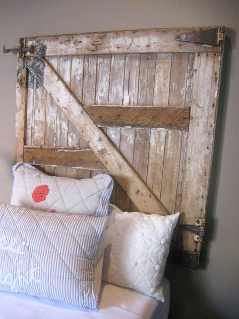 Door Headboards, Old Gates, Repurposed Decor, Beautiful Beds, Rustic Headboard, Diy Furniture Bedroom, Southern Utah, Parade Of Homes, Vintage Things