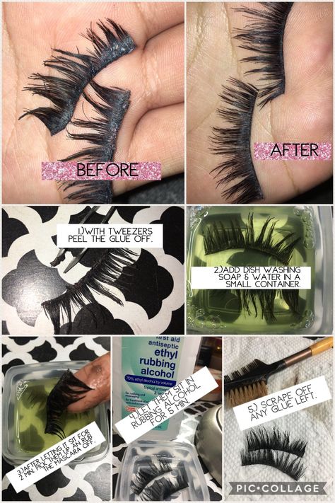 How to clean false lashes!! Cleaning False Lashes, How To Reuse False Lashes, How To Wash False Lashes, How To Clean Eyelashes False Lashes, Clean Eyelashes False Lashes, How To Clean Your Eyelashes, How To Clean Your Lashes, How To Wash Lashes, How To Clean False Lashes