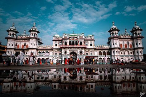 Creative Nepal on Instagram: “----- The beautiful Janaki Mandir is a Hindu temple at the heart of Janakpur. Fully built in bright white, the temple is an example of…” Janki Mandir Nepal, Janaki Mandir, Ipl Videos, Back Workout Bodybuilding, Hindu Temple, Back Workout, The Temple, Bright White, Nepal