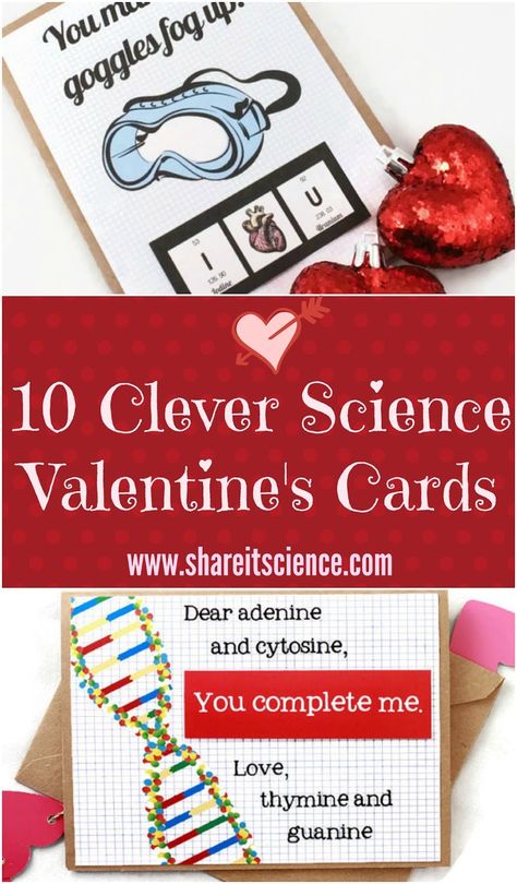 Biology Valentines Cards, Science Valentines Cards, Biology Valentines, Nerdy Valentines Cards, Stem Valentines, Science Crafts For Kids, Nerd Valentine, Valentine Stem, Science Valentines