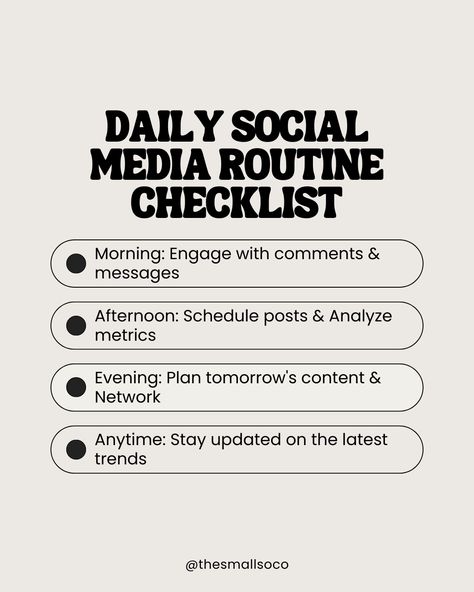 Posting Schedule Social Media, Social Media Plan, Posting Schedule, Daily Checklist, Social Media Schedule, Checklist Template, Media Management, Daily Schedule, Social Media Channels