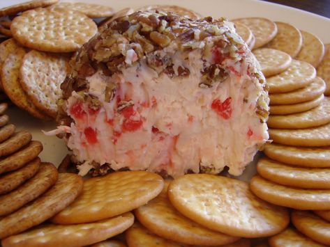 Sweet Cherry Cheese Ball (1) From: A Bear In The Kitchen, please visit Cheese Log Recipes, Dessert Cheese Ball, Cheese Balls Recipe, Cheese Spread Recipes, Ball Recipes, Christmas Cheese, Maraschino Cherries, Cheese Ball Recipes, Cheese Dessert