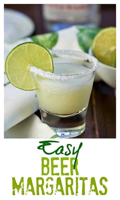 Beer Margarita Recipe, Kids Milkshake, Friday Cocktails, Beer Margaritas, Citrus Party, Beer Margarita, Easy Margarita Recipe, Cinco De Mayo Celebration, Easy Margarita