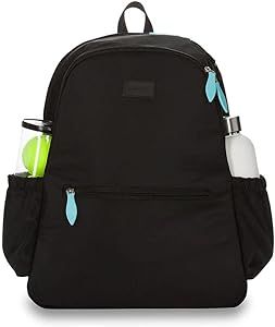 If you play tennis, you need this bag! Fits your raquets, water, kicks and anything else needed! Tennis Backpack, Racquets, The Court, Tennis, Water Bottle, Exterior, Water, Black