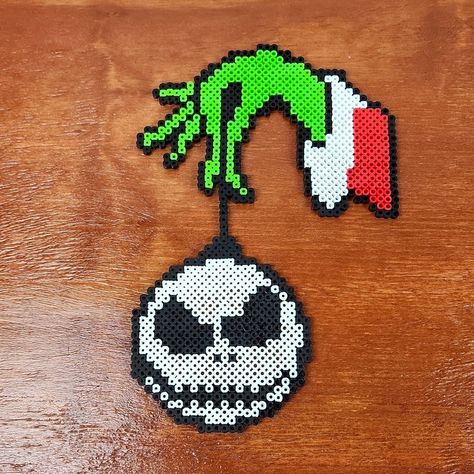 Christmas Perler Bead Patterns Big, Perler Bead Hanging, Iron Man Perler Bead Pattern, Nightmare Before Christmas Melty Beads, Perler Bead Patterns Grinch, Gingerbread Man Perler Beads, Wrestling Perler Bead Patterns, Pearl Or Bead Patterns, Perler Beads Square