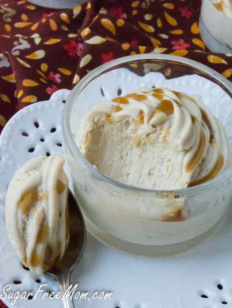 This Low Carb Butterscotch Cheesecake Mousse is a no bake recipe that contains no added sugar and is quick and easy! - Sugar Free Mom #lowcarb #butterscotch #cheesecake #mousse #nobakedesserts Butterscotch Mousse, Butterscotch Cheesecake, Keto Mousse, Diabetics Recipes, No Bake Recipe, Sugar Free Sweets, Cheesecake Mousse, Butterscotch Pudding, Protein Treats