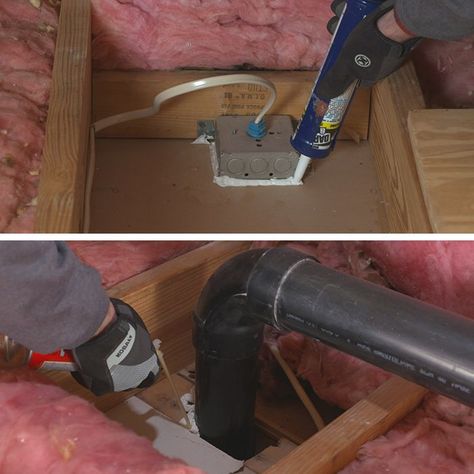 Install Blown-In Attic Insulation | Lowe’s Insulating Attic, Insulate Attic, Blown In Insulation, Attic Insulation, Garage Remodel, Energy Bill, Safety Tips, Play Houses, Dyson Vacuum