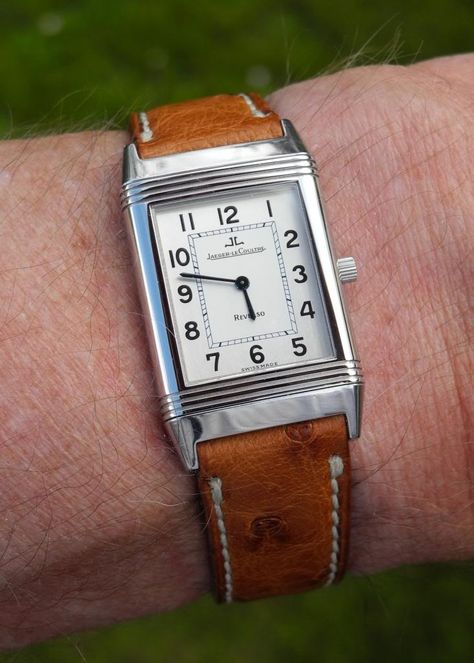 Reverso Watch, Jlc Reverso, Watch Strap Design, Rectangular Watch, Iconic Watches, Jaeger Lecoultre Watches, Jaeger Lecoultre Reverso, Tank Watch, Classic Vibe