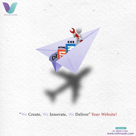 Vishnu Ads: 👑 "We Create, We Innovate, We Deliver" 🚀 exceptional web development. 💥Stunning, user-friendly websites crafted with boundless creativity, 🎨 from concept to completion.👍Our innovative approach ensures that we stay at the forefront of technology.
#vishnuads #rajeshravindran #webdevelopment #webdesign #advertisingagency #service #creativity
#business #growth #website #create #innovate  #success #trendingnow #userfriendly  #buildwebsite #kodambakkam #tamilnadu #chennai #india Business Growth Creative Ads, Web Development Creative Ads, Website Development Creative Ads, Website Software, Website Promotion, First Birthday Party Decorations, Tech Innovation, Web Technology, Website Designing