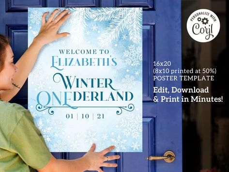 Excited to share the latest addition to my #etsy shop: Winter ONEderland, Frozen, First Birthday, Editable Welcome Sign Template, Digital Download, https://etsy.me/3nsd7Mr Birthday Frozen Theme, Frozen First Birthday, First Birthday Welcome Sign, Frozen Theme, Welcome Sign Template, Winter Onederland, Welcome Poster, Baby Shower Winter, 8x10 Print