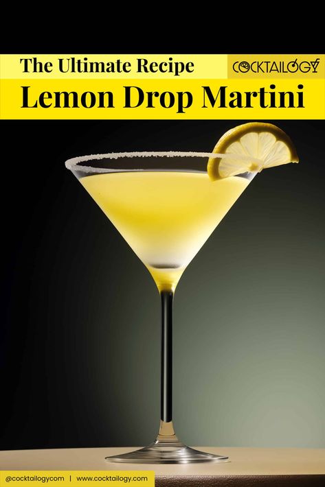 Lemon Drop Martini: Easy 3-Ingredient Classic Cocktail [The Ultimate Recipe] The Best Lemon Drop Martini, Lemon Drop Cocktail Recipe, Easy Lemon Drop Martini, Best Lemon Drop Martini Recipe, Lemon Martini Recipes, Batch Lemon Drop Martini, Lemondrop Martini Recipe, Lemon Drop Recipe Drinks, Vodka Martini Recipes