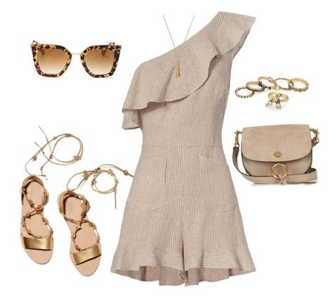 Polyvore Outfits Summer, Summer Outfits Polyvore, Chic Outfits Edgy, Outfits 2016, Vacay Outfits, Beige Outfit, Outfits Polyvore, Looks Party, Classy Work Outfits