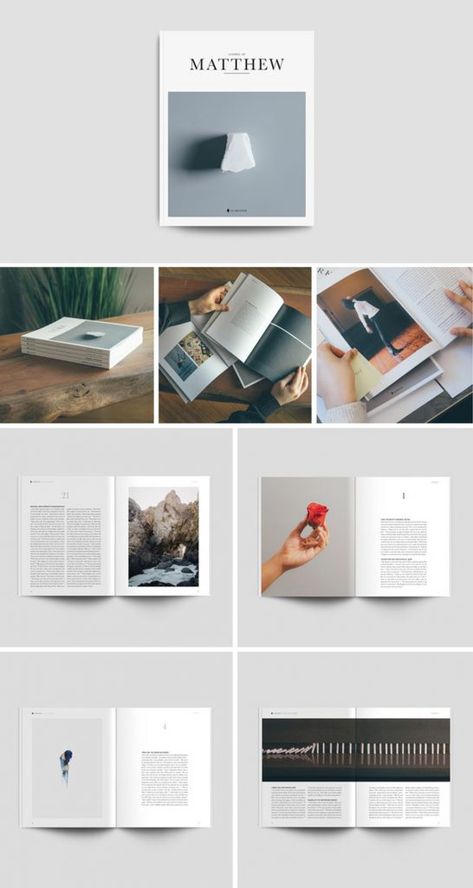 Minimalist Magazine Layout, Photo Book Layout Design, Jonathan Ogden, Coffee Table Book Layout, Minimalist Magazine, The Book Of Matthew, Coffee Table Book Design, Gospel Of Matthew, Fashion Editorial Layout