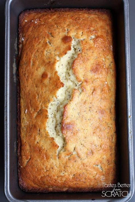 Almond Poppy Seed Bread, Almond Bread Recipe, Poppyseed Bread, Lemon Sour Cream Pie, Seeded Bread Recipes, Poppy Seed Bread, Lemon Poppyseed Bread, Almond Bread, Tastes Better From Scratch