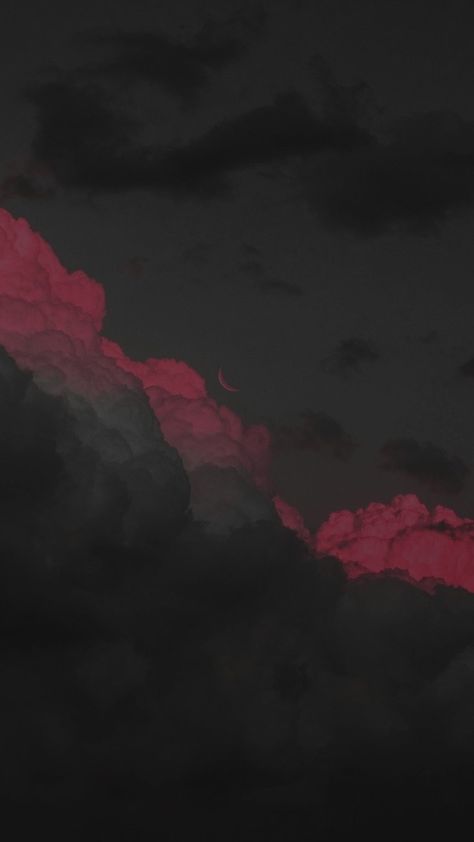 Red Clouds, Japanese Wallpaper Iphone, Moonlight Photography, Space Phone Wallpaper, Iphone Wallpaper Landscape, Sky Wallpaper, Simple Phone Wallpapers, Dark Nature Aesthetic, Dark Phone Wallpapers