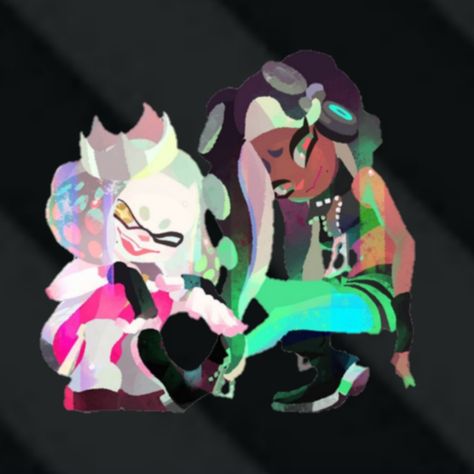 Off The Hook Official Art, Splatoon Official Art, Pearl Fanart, Marina Splatoon, Pearl And Marina, Splatoon Fanart, Splatoon Art, Splatoon 2 Art, Picture Icon