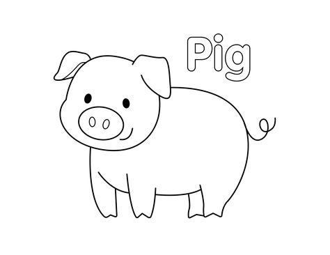 Pig Coloring Page from LittleBeeFamily.com Animals To Color Free Printable, Farm Animal Pictures Free Printable, Animals Farm Activities, Farm Animal Templates Free Printable, Farm Animals Template, Animal Free Printables, Pig Activities For Preschool, Farm Animal Printables Free, Coloring Pages For Infants