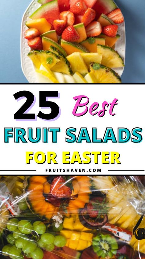 Looking for fresh and festive ideas to celebrate Easter? Look no further than our collection of the 25 best fruit salads for the occasion! These colorful and flavorful fruit salads are the perfect addition to any Easter brunch, lunch, or dinner. #EasterSalad #EasterBrunch #FruitSalad Salads For Easter, Easter Brunch Salad, Easter Fruit Salad, Brunch Fruit Salad, Easter Salad, Easter Fruit, Brunch Salad, Best Fruit Salad, Hosting Brunch