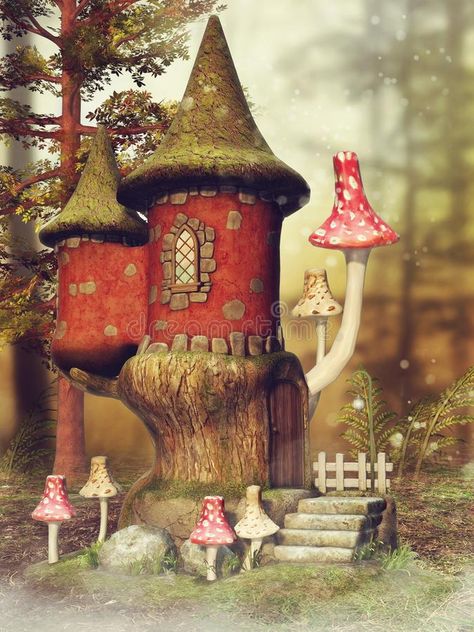 Fairy Wallpaper, Spring Images, Fairy Lights Bedroom, Classroom Art Projects, Fairytale Castle, Autumn Scenes, Mushroom Decor, Mushroom Art, Fairy Art