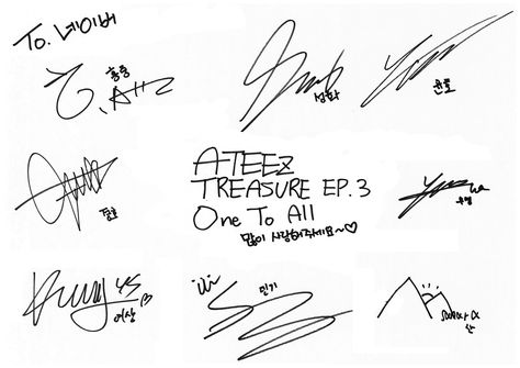 Ateez signatures Kpop Tattoo Ideas, Kpop Tattoo, Kpop Tattoos, Lyrics Tattoo, Bts Tattoos, Anime Canvas Art, Signature Ideas, Jewelry Tattoo, Anime Canvas