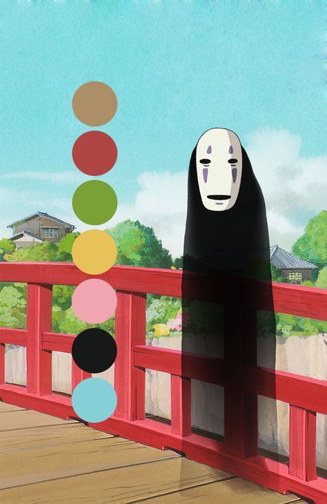 Palettes of Ghibli | Spirited away Movie Color Palette, Studio Ghibli Background, Create Color Palette, Color Script, Studio Ghibli Art, Ghibli Movies, Ghibli Art, Color Studies, Hayao Miyazaki