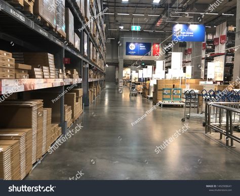 Ikea Warehouse, Nonthaburi Thailand, Warehouse Interior, Ikea Store, Bright Living Room, Furniture Warehouse, Ikea Furniture, Free Image, Flyer Design