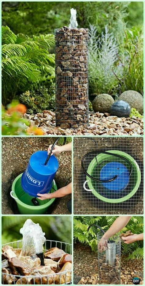 Fountain Landscaping Ideas, Aveeno Lotion, Lotion Diy, Shed Inspiration, Taman Air, Rock Fountain, Fountain Ideas, Diy Garden Fountains, Garden Ponds