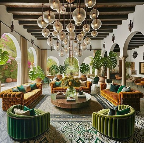 🇲🇽 My @giLherrera twist of Modern Mexican Hacienda Boutique Hotel Lounge Area/Master Suite (requested by client) with a VERY Merida VIBE!! Without a doubt one of my favorite places (want more?) . . At CoLores Decor Our team is constantly experimenting with textures & “WOW” styles for a UNIQUE statement design for any room…Introducing TOP 🇲🇽 MeXican Artisan Design & CATAPULTING our culture’s Talent through the vision of our founder, GiL Herrera @giLherrera ♥️ . You think you know MeXican Arti... Mexico Interior Design Living Room, High End Mexican Restaurant, Latino Interior Design, Mexican Resort Decor, Lounge Hotel Design, Hotel Lounge Design, Hotel Lounge Area, Modern Mexican Hacienda, Mexican Interior Design Modern