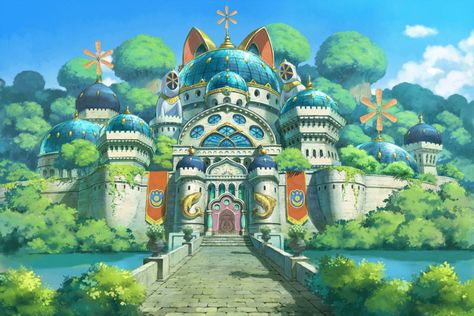 Ding Dong Dell Art - Ni no Kuni II: Revenant Kingdom Art Gallery Art Studio Ghibli, Ni No Kuni, Joe Hisaishi, Anime Places, Studio Ghibli Art, Ding Dong, Ghibli Art, The Revenant, Hayao Miyazaki