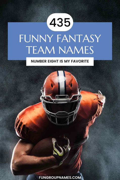 435 Funny Fantasy Football Team Names Funny Football Team Names, Fantasy Football Names Funny, Fantasy Football Team Names, Fantasy Team Names, Fantasy Football League Names, Pun Names, Football Players Names, Fantasy Football Names, Fantasy Draft