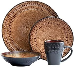 Brown Dinnerware, Rustic Dinnerware, Square Dinnerware Set, Stoneware Dinnerware Sets, Stoneware Dishes, Melamine Dinnerware, Melamine Plates, Stoneware Dinnerware, Dinner Service