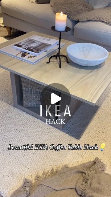 Ikea Hacks Coffee Table, Ikea Coffee Table Hack, Coffee Table Hacks, Sofa Shelf, Ikea Hacks Ideas, Ikea Coffee Table, Extendable Coffee Table, Book Coffee, Ikea Hack Ideas