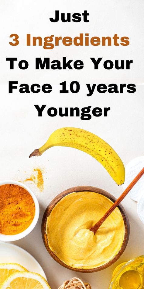 Banana face mask has amazing benefits for the skin. Here is a 3 ingredient recipe that will help you get rid of acne and look younger fast. Banana Peel Uses Skin Face Masks, Banana Facial Mask, Banana Facial At Home, Banana Face Mask Diy Glowing Skin, Banana Benefits For Skin, Banana For Face, Banana And Honey Face Mask, Banana Face Mask For Acne, Banana Peel Mask