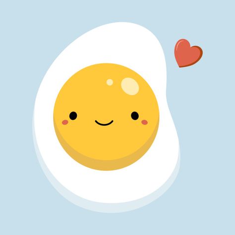 Diy Bag Painting, Facebook And Instagram Logo, Egg Sticker, Eggs And Bacon, Breakfast Eggs, Cute Egg, Food Cartoon, Cartoon Sketches, Journal Themes