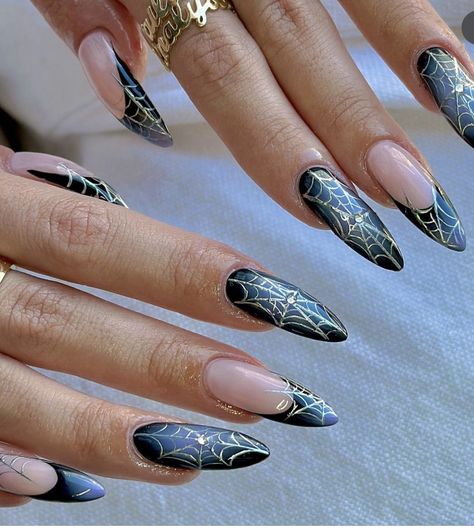 Corpse Bride Nails, Nail Piercing, Halloween Acrylic Nails, Punk Nails, October Nails, Edgy Nails, Grunge Nails, Girly Acrylic Nails, Casual Nails