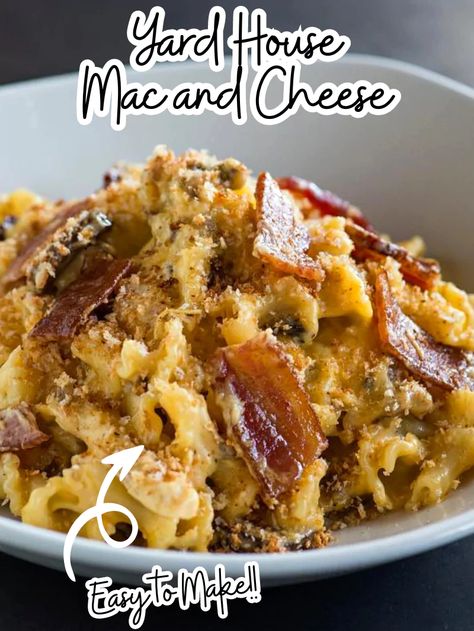 Yard House Mac and Cheese Recipe - Wasian Cookery Yard House Mac And Cheese Recipe, Easy Mac N Cheese, Fried Steak Recipes, Yard House, Baked Mac, Mac And Cheese Recipe, Man Food, Mac N Cheese Recipe, Satisfying Food